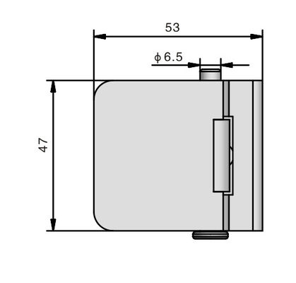 Natural Light Type Zinc Alloy Hinges Zinc Plated For Cabinet Door