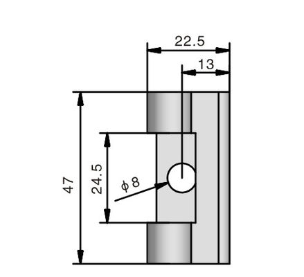 Natural Light Type Zinc Alloy Hinges Zinc Plated For Cabinet Door